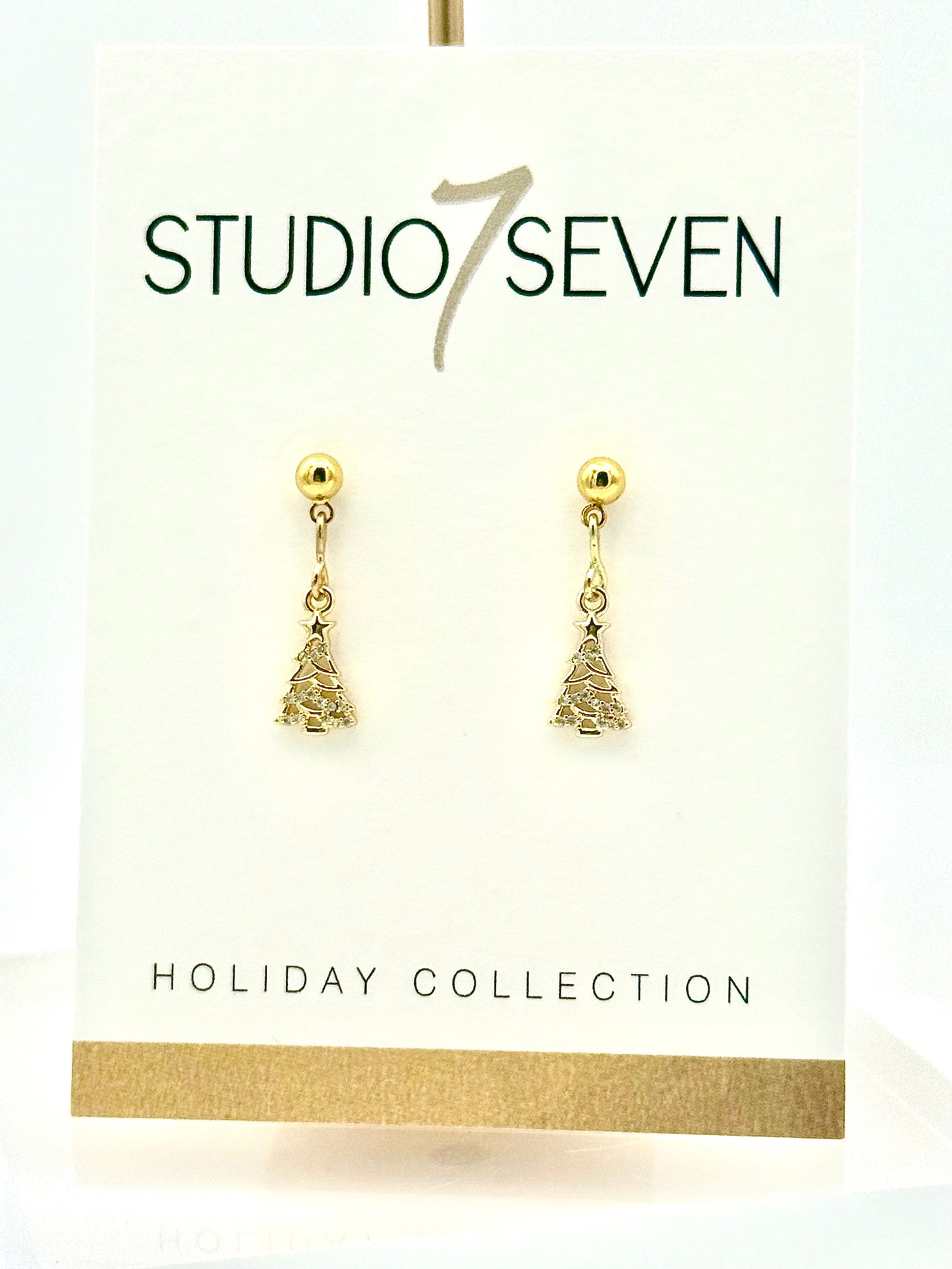 Small Trees With Gold And Rhinestones