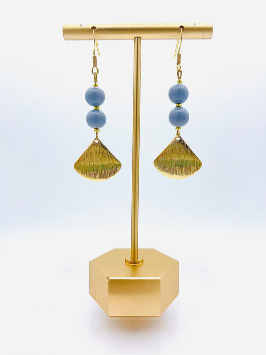 Gold And Blue-Gray Dangles