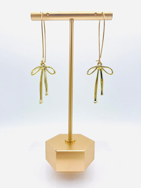 Golden Bow Dangles